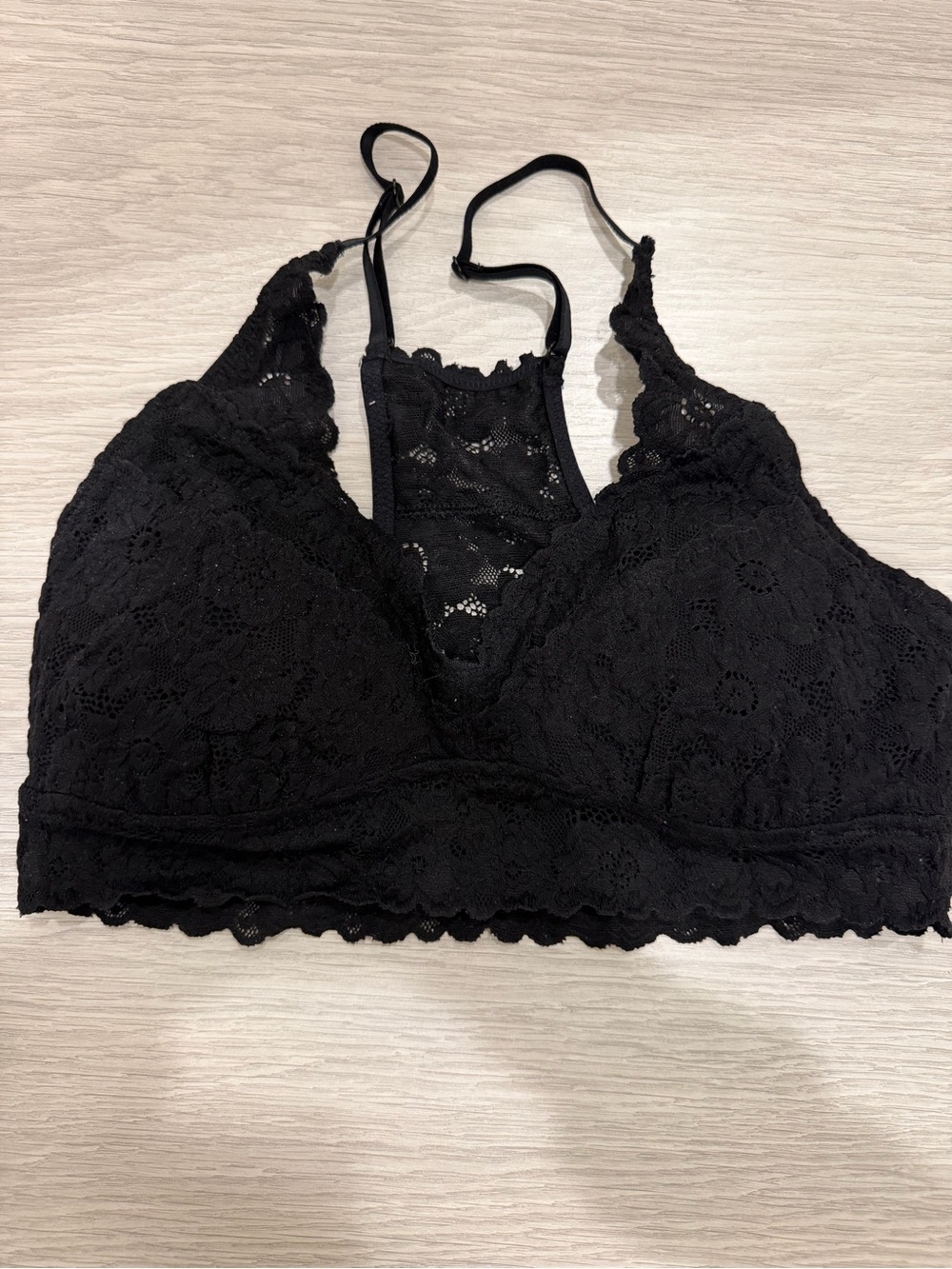 Aerie Lace Racerback Bralette - Black